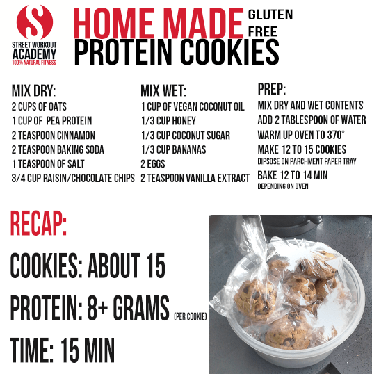 HOME MADE PROTEIN COOKIES